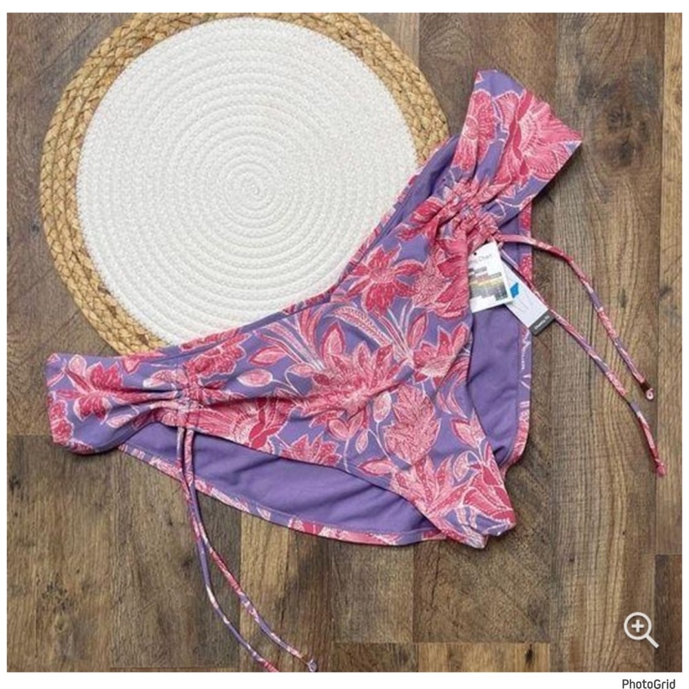 🌟🌟🌟Time and Tru 3X plus size purple/pink floral swimsuit bottoms NWT